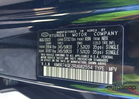 2024 Hyundai Palisade Calligraphy from USA, damaged, VIN KM8R74GE2RU682554